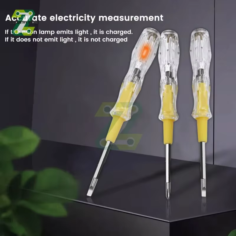 Tournevis double tête avec testeur de tension 100-500V et détecteur