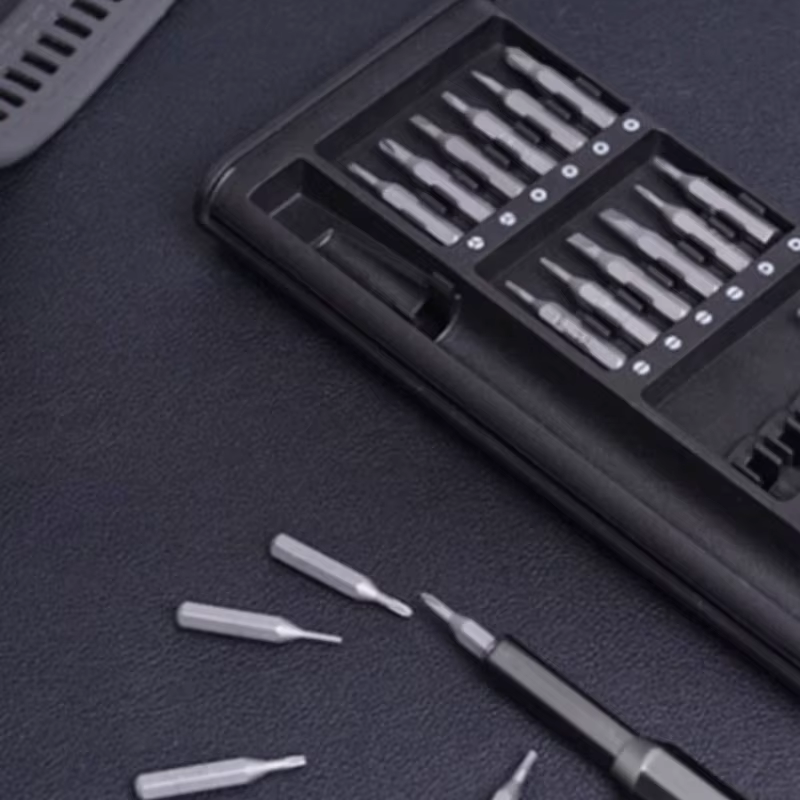 Kit de tournevis 25 en 1 avec embouts en plastique/aluminium