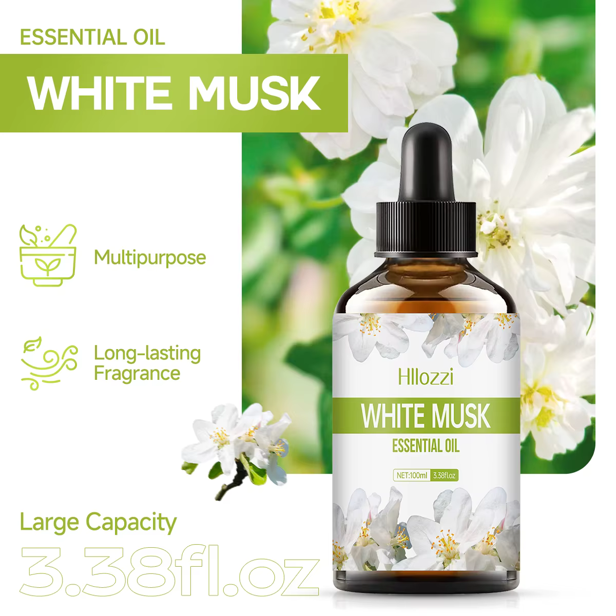 L'huile essentielle de musc blanc convient aux soins de la peau