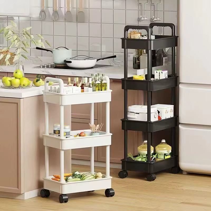 Étagère de rangement multifonctionnelle blanche à 5 niveaux