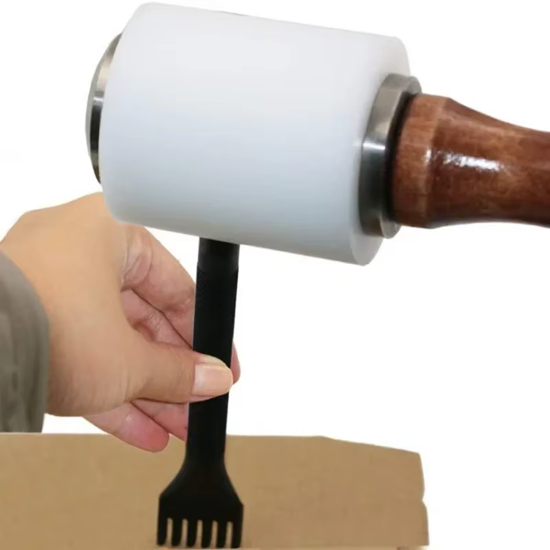 Outil de marteau en Nylon avec manche en bois