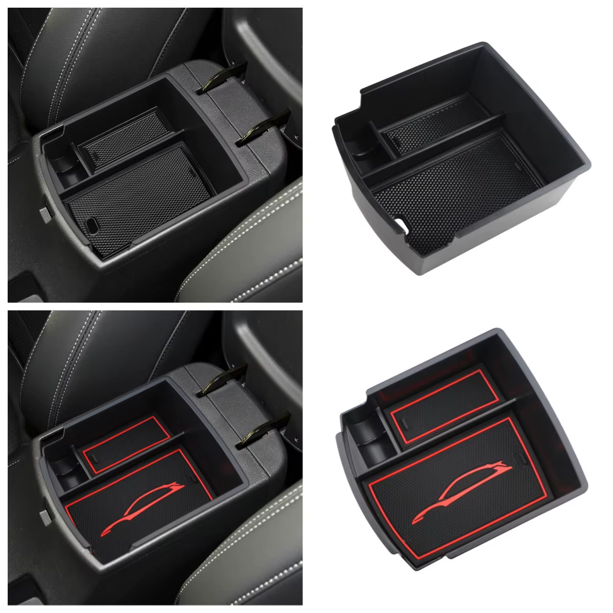 Boîte de rangement pour accoudoir de console centrale de voiture