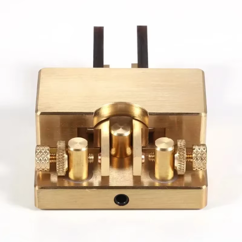 JCY 56 clé télégraphique en laiton clé automatique double palette clé CW magnétique clé Morse Radio amateur