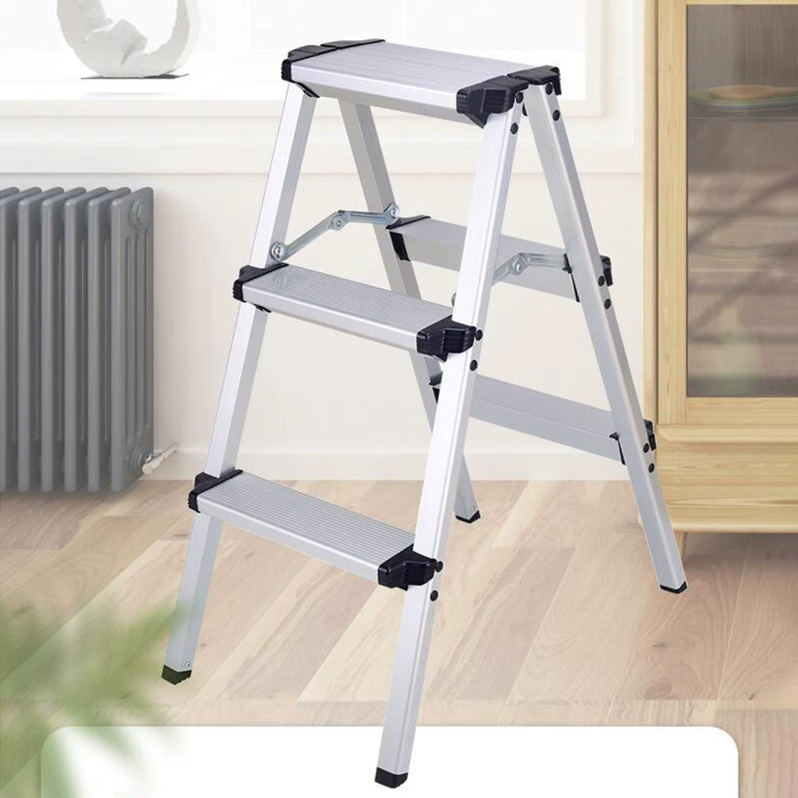 Tabouret à 3 marches, échelles à chevrons