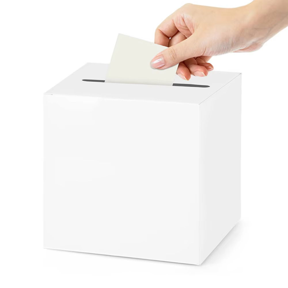 Boîtes à Enveloppes Blanches et Noires pour Mariage