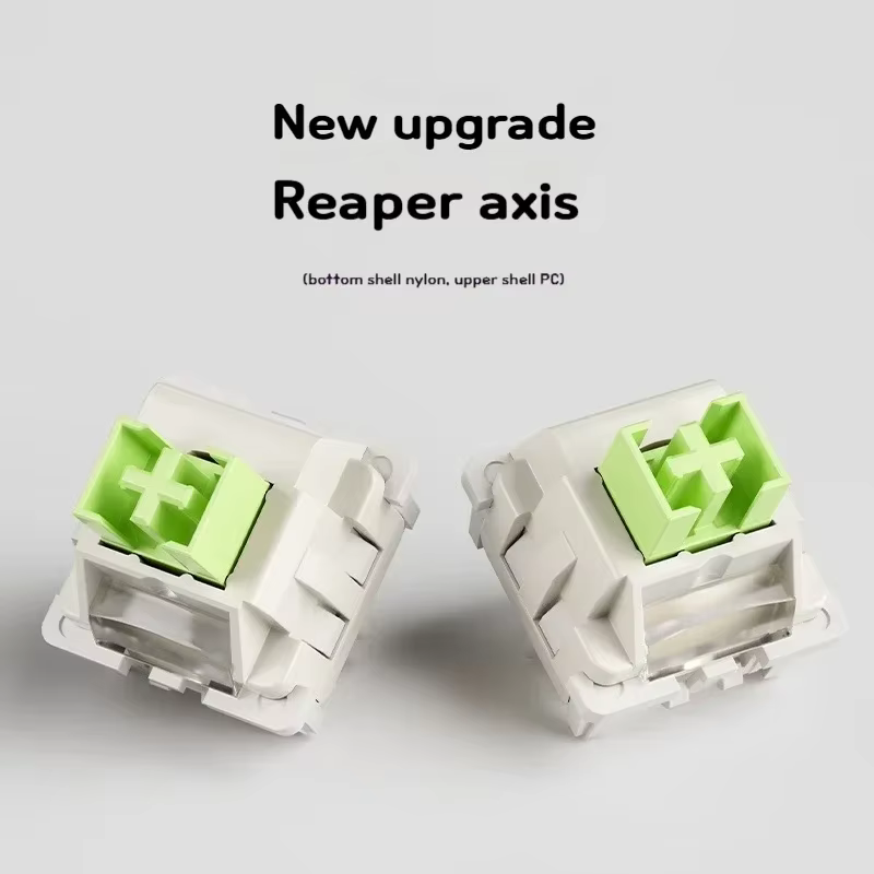 LEOBOG Reaper interrupteur linéaire 5 broches 45gf RGB HIFI clavier mécanique personnalisé avec Guide de lumière pilier POM tige lubrification en usine