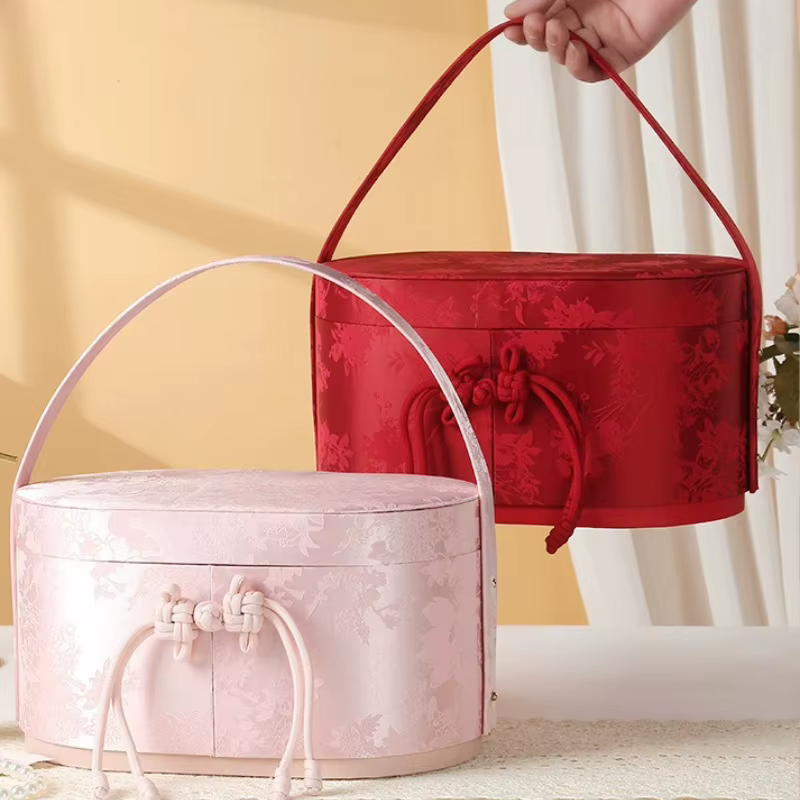 Coffret cadeau exquis, panier de fleurs Portable