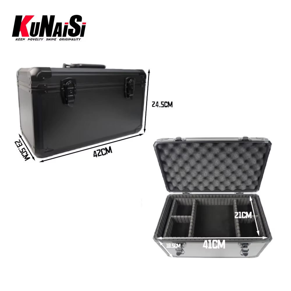 Boîte à outils de voiture dure noire multifonctionnelle durable