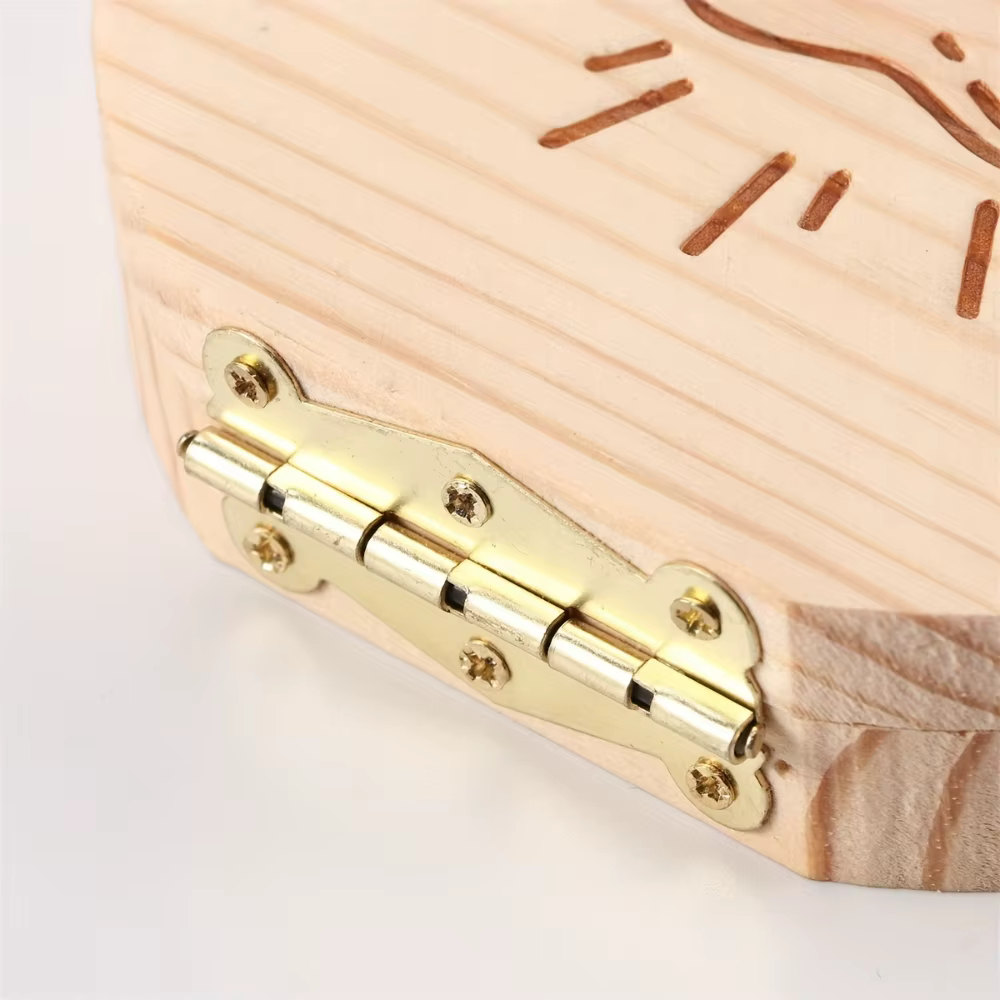 Boîte à dents de bébé en bois