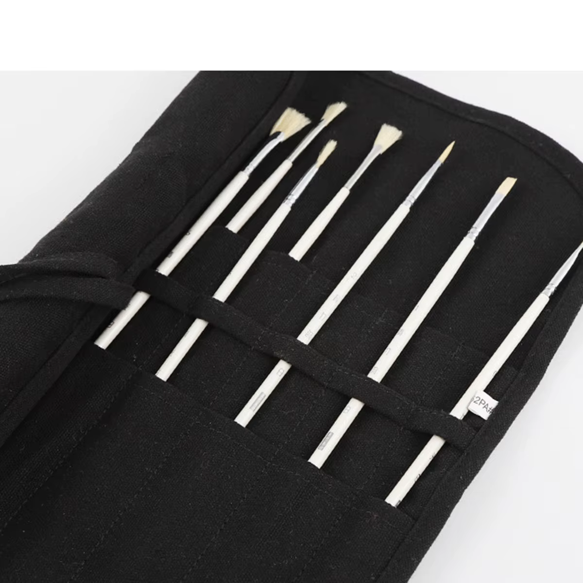 Sac de rangement pour pinceaux de peinture et toiles, 22 emplacements pour pinceaux d'aquarelle et de gouache, sac de rangement pour pinceaux de calligraphie, sac à stylos enroulable