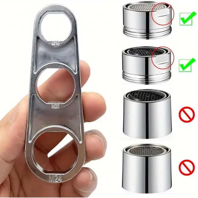 Clé d'aérateur de robinet 6 en 1