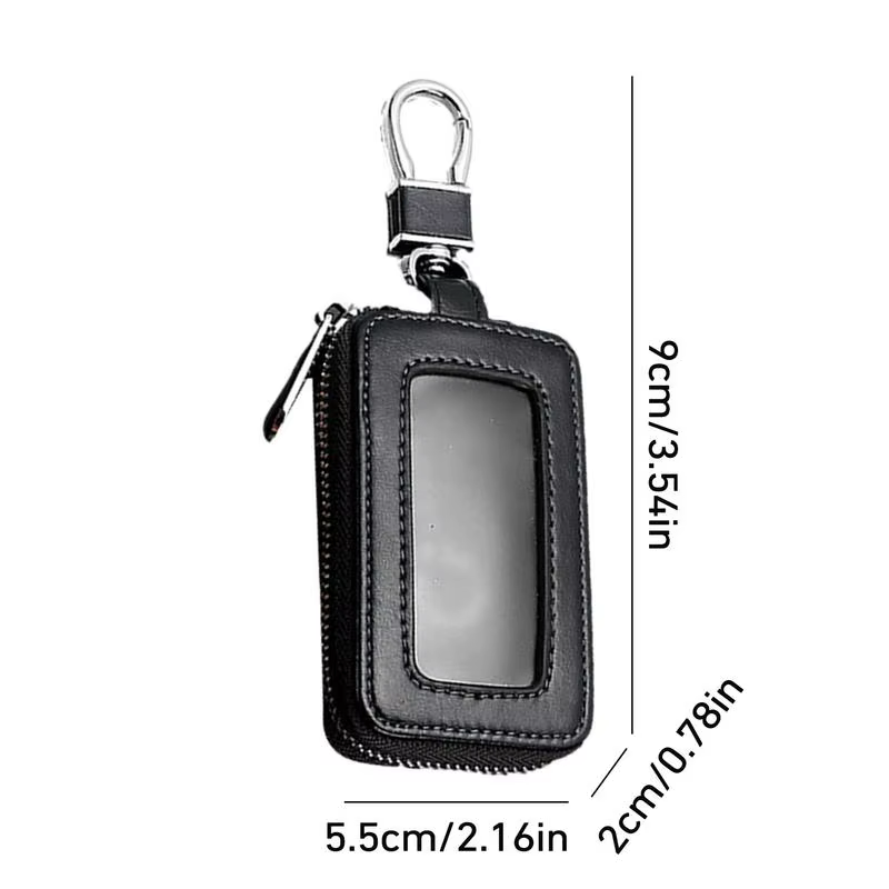 Porte-clés en cuir pour voiture, unisexe, protège-clés, porte-clés multifonction, organisateur, étui pour clés de voiture, porte-clés de voiture, étui pour télécommande de voiture