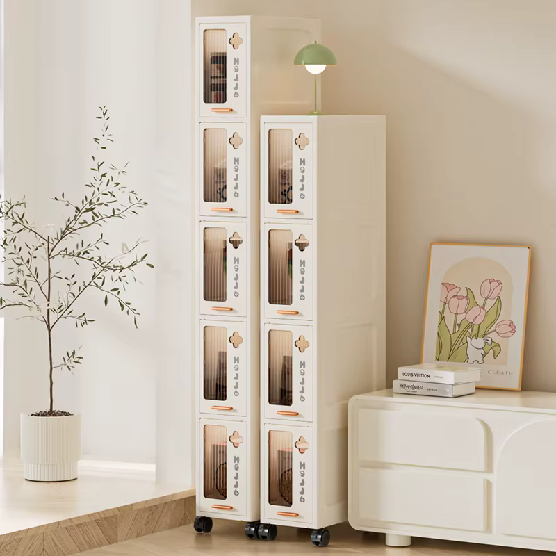 Armoire de rangement mobile mince