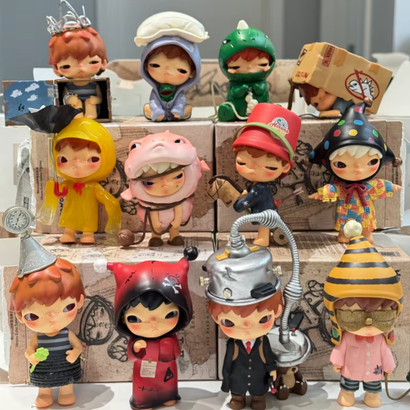 POP MART Hirono Echo Series Blind Box Guess Bag Jouets originaux Poupée Figurine Anime Mignonne Ornements Cadeau