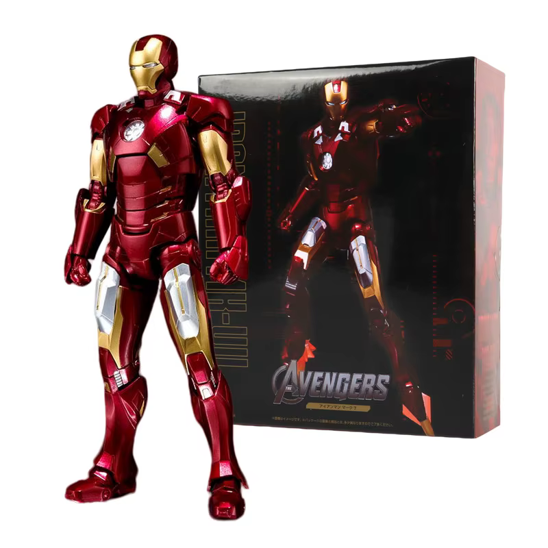Iron Man MK85 MK50 MK20 MK5 MK7, modèle de figurine d'action, jouets à collectionner, cadeau d'anniversaire pour enfants