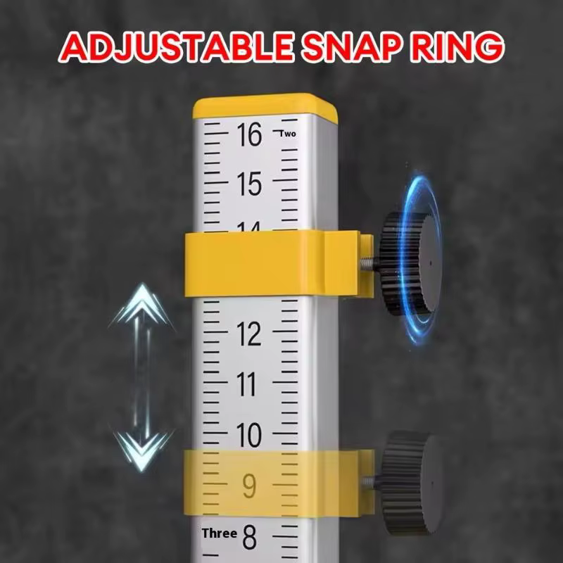 Règle d'ingénieur en alliage d'aluminium de haute précision 0-160mm avec nivellement de carrelage à bulles horizontales réglable