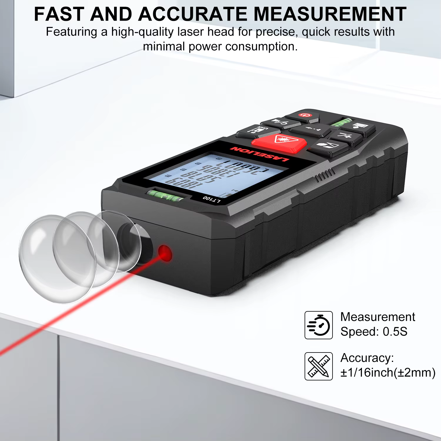 Laserelion télémètre Laser 50M 70M 100M Mini outil de mesure