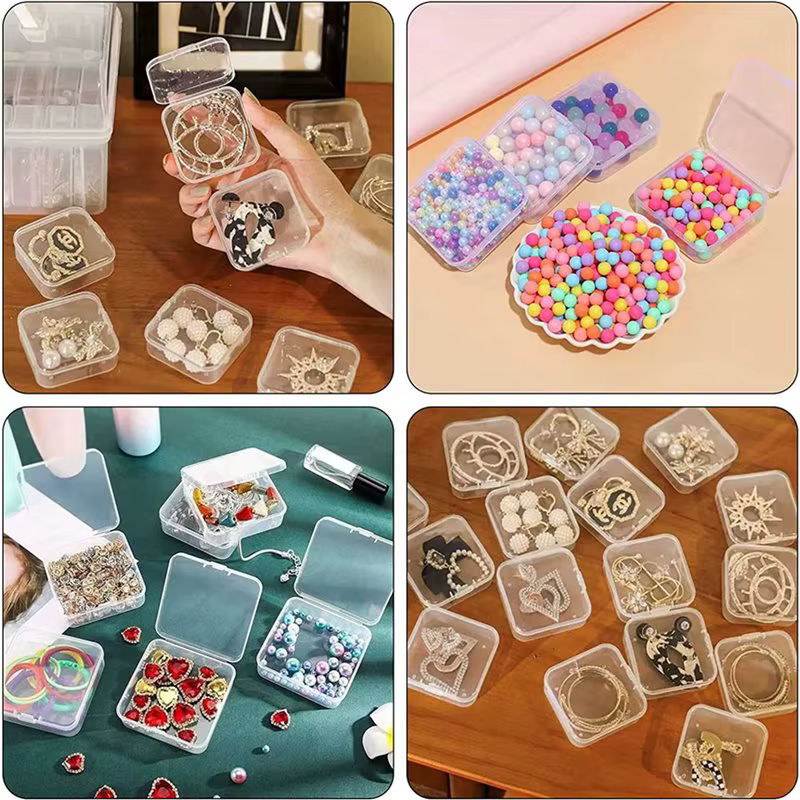 6 Ensemble de petites boîtes de rangement avec couvercle