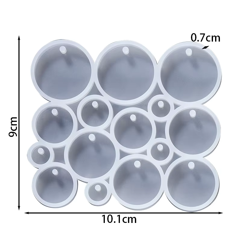Porte-clés rond en Silicone