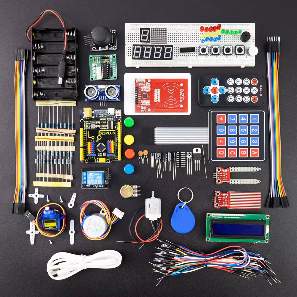 KEYES Kit de démarrage complet Kit d'apprentissage de programmation + 40 projets pour Arduino UNO R3 Kit