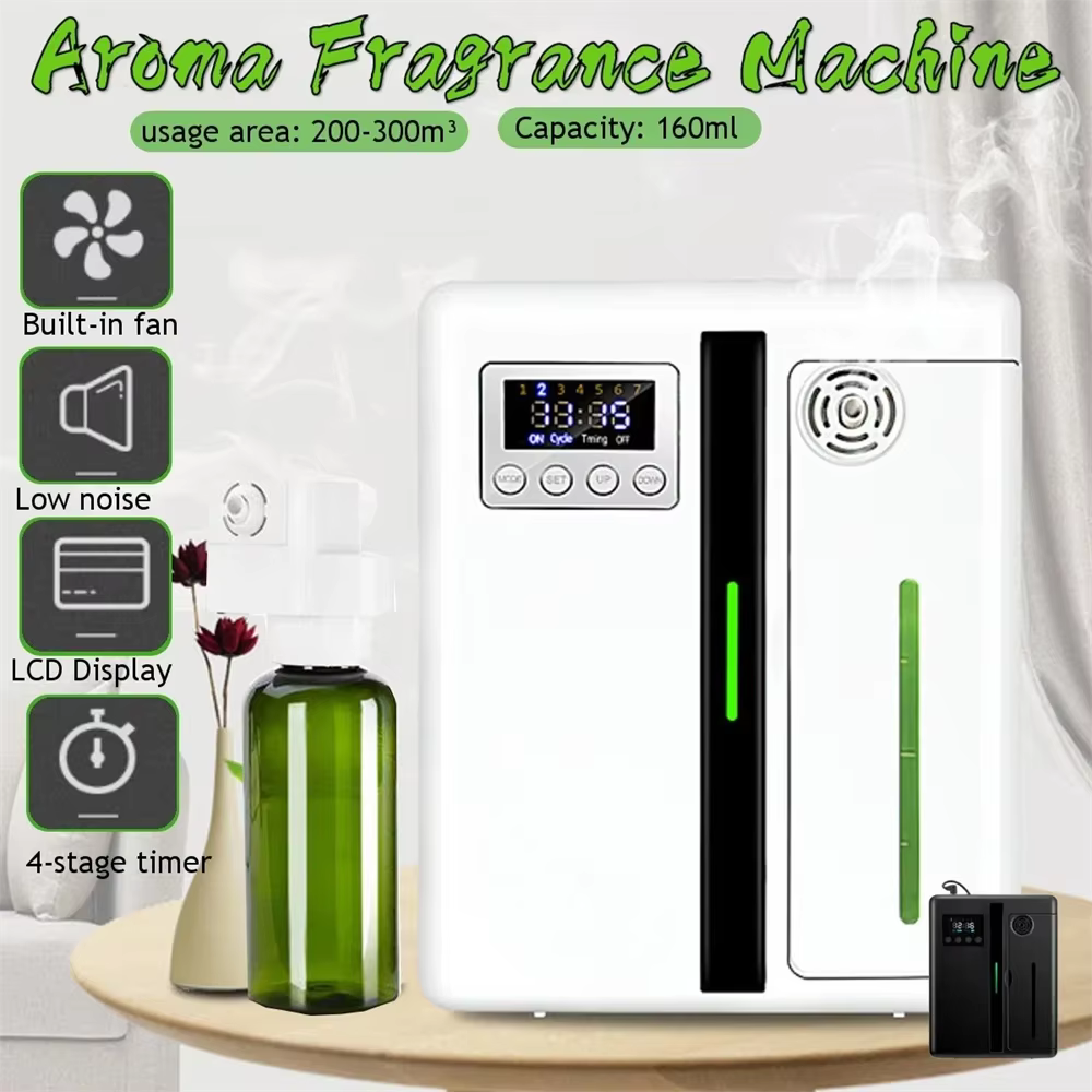 Diffuseur de parfum de pièce, couverture 300m3, désodorisant, diffuseur d'huile Bluetooth pour huile essentielle, odeur électrique pour parfum domestique