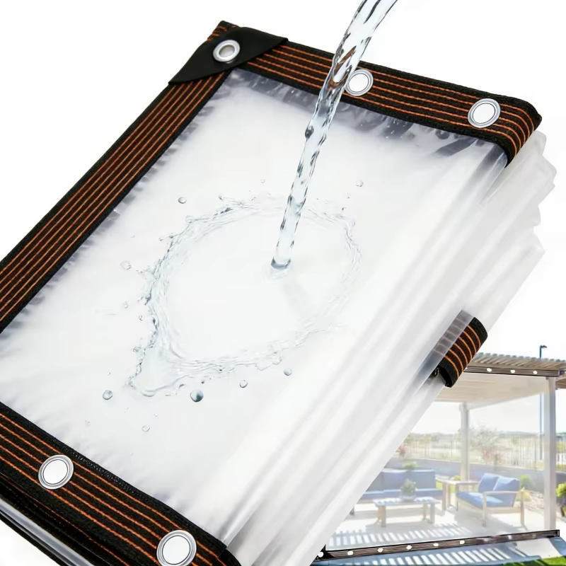 Bâche imperméable hautement transparente 2x3m 2x4m