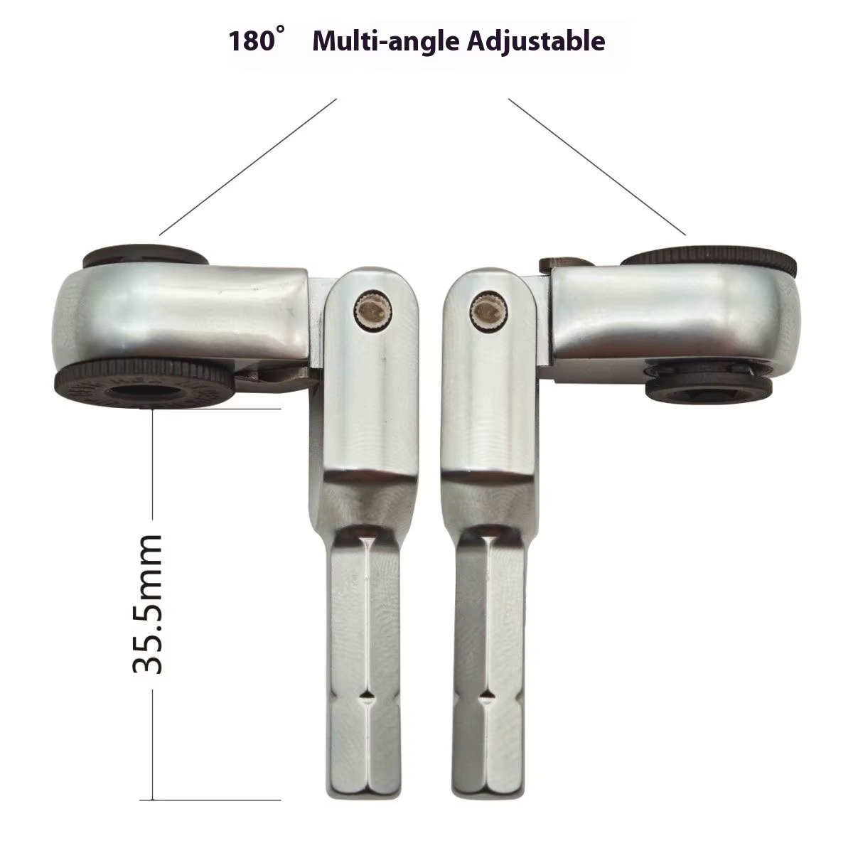 Clé dynamométrique à douille, outils manuels, tournevis de 6.35mm, clé à cliquet hexagonale en acier inoxydable, outils manuels mécaniques robustes