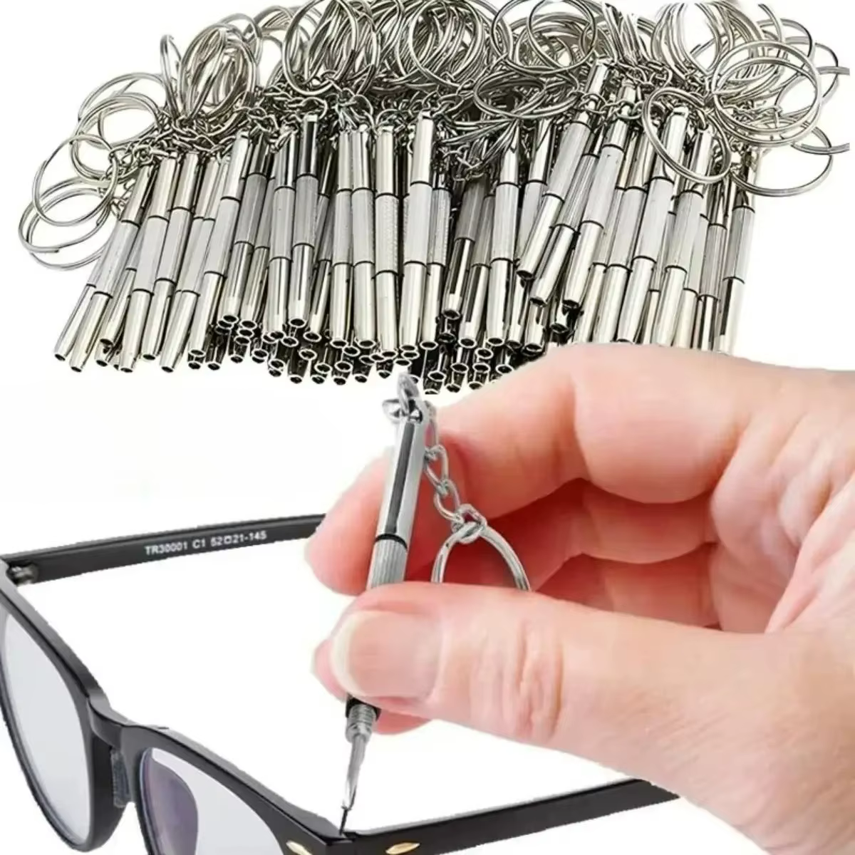 1/2 pièces Mini tournevis 3-en-1 pour lunettes