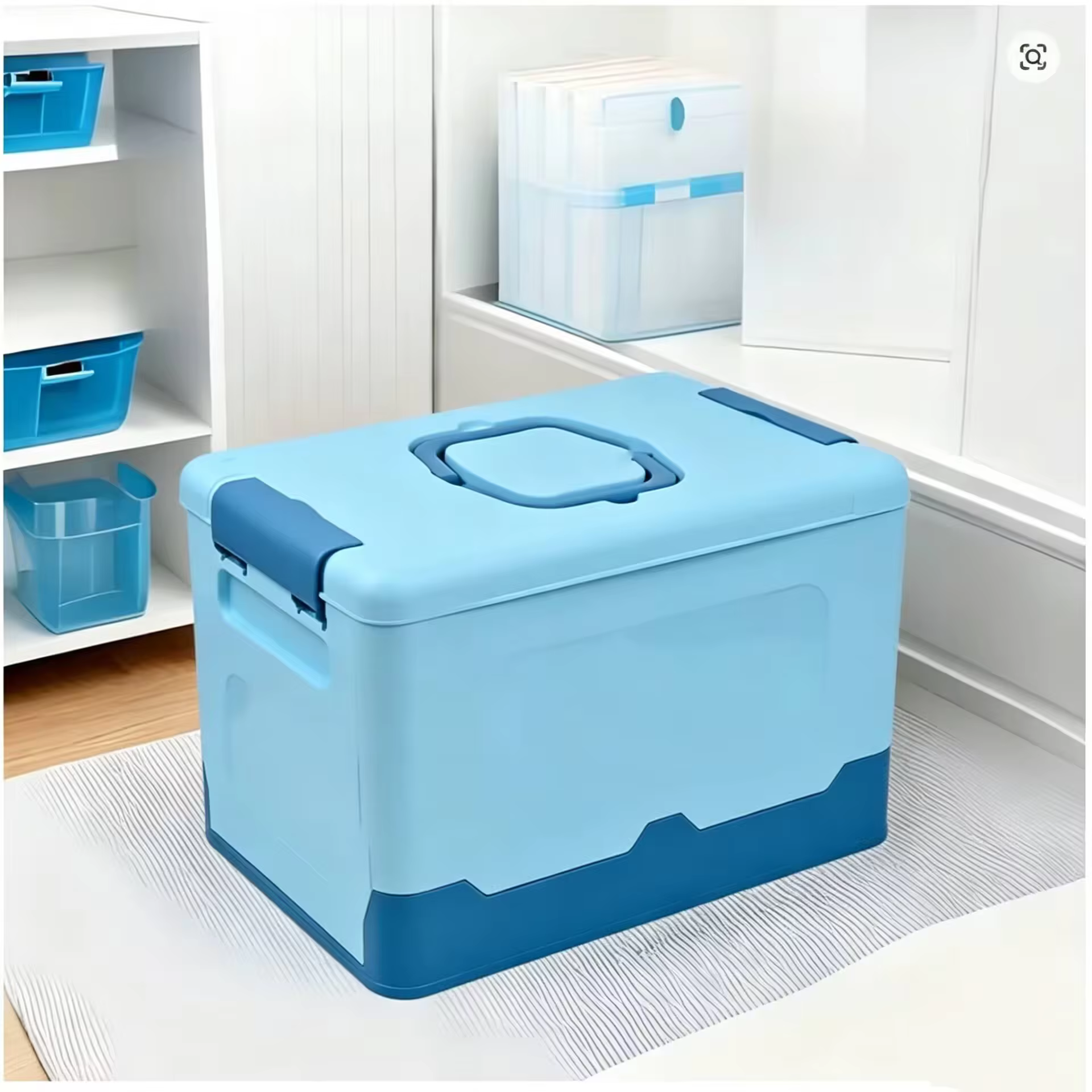 Boîte de rangement pliable avec couvercle