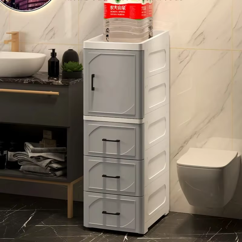Organisateur d'armoire de rangement de fentes de cuisine de salle de bains-support de rangement de tiroir de réfrigérateur pour maximiser les petits espaces