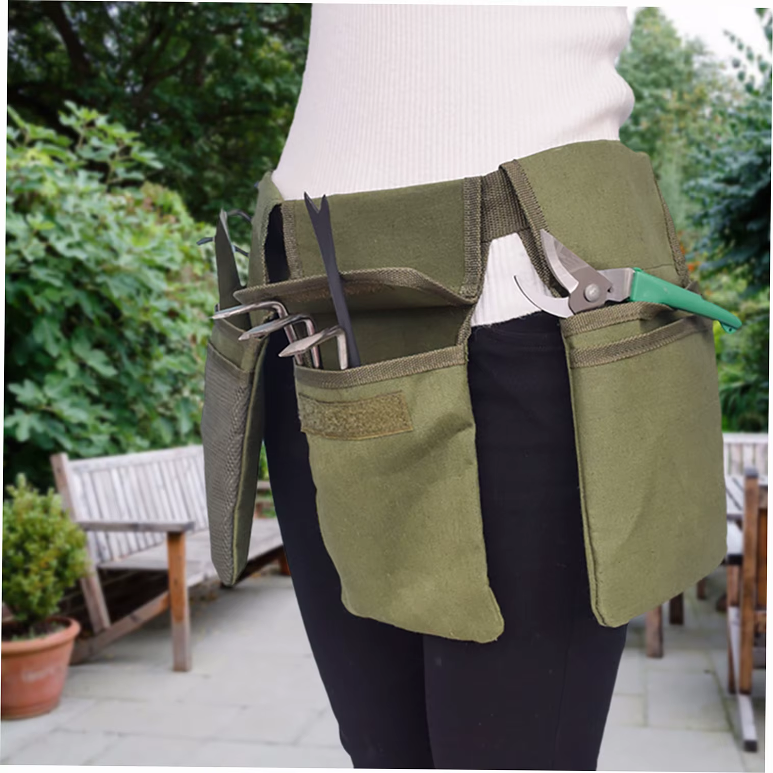 Ceinture à outils de jardin en toile