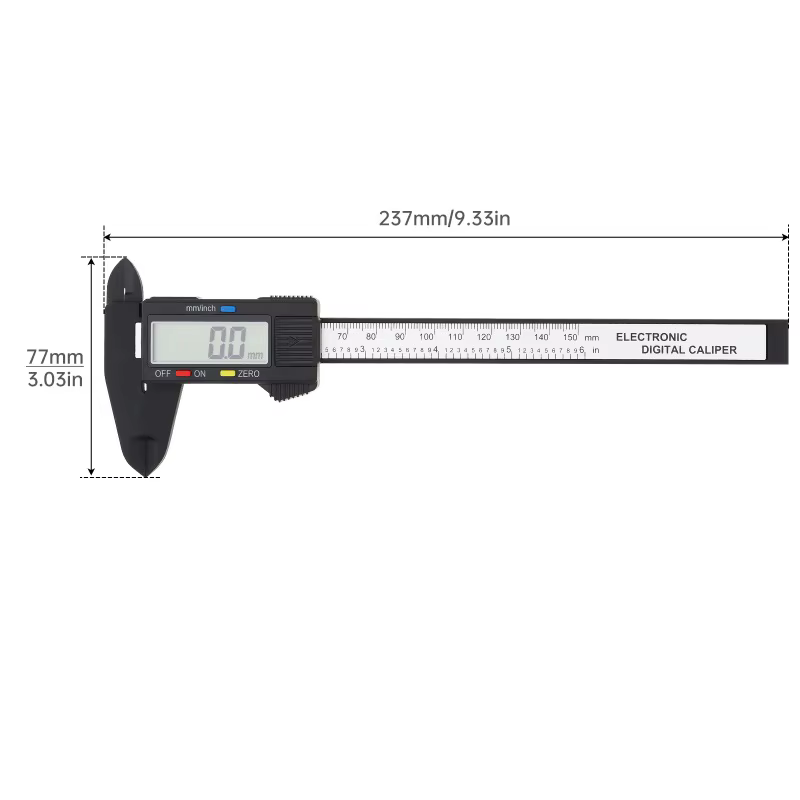 Écran LCD 150mm pied à coulisse numérique électronique