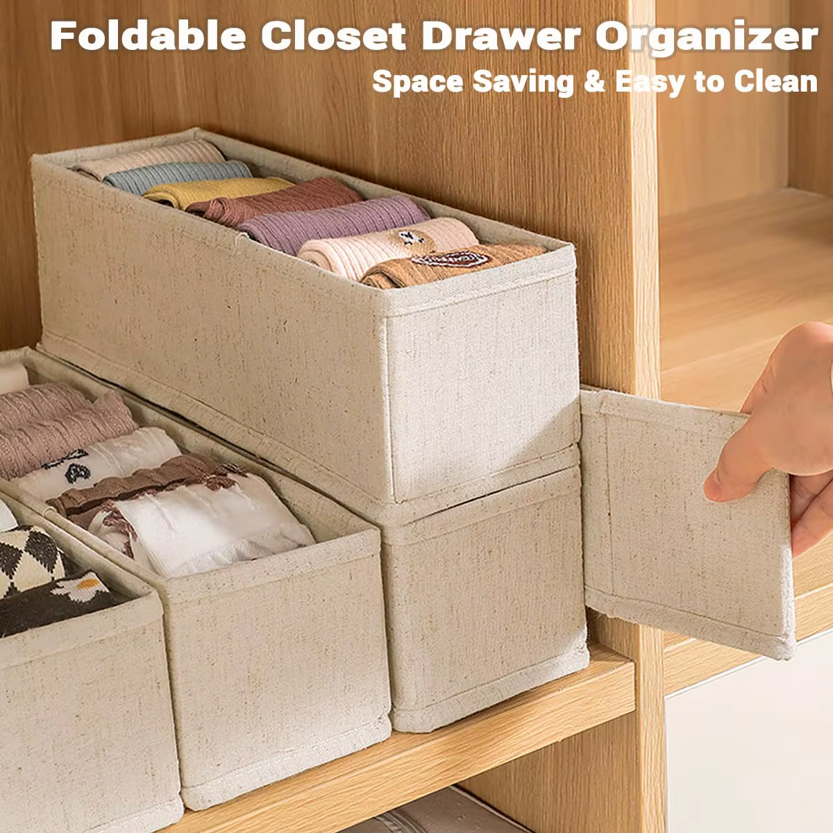 Organisateur de rangement de placard de type tiroir