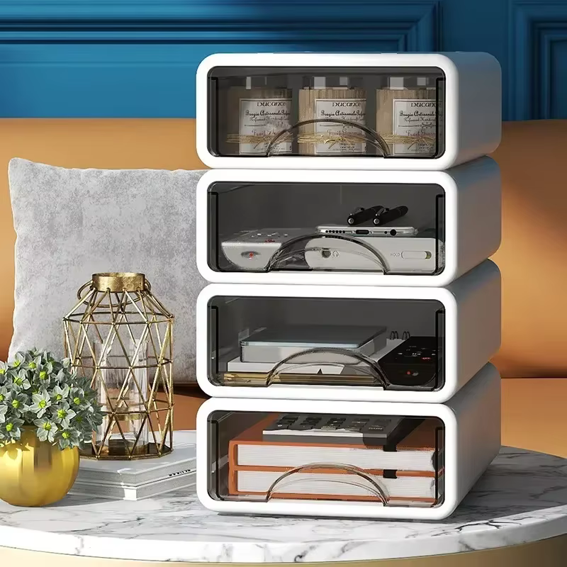1 boîte de rangement pour bureau, tiroir à papeterie, boîte de tri pour cosmétiques, étagère de bureau pour articles divers, boîte de rangement de bureau