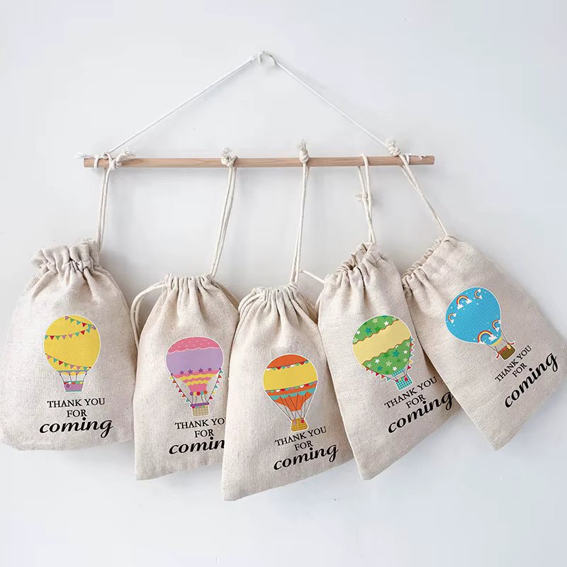 Sacs cadeaux à thème de ballon à air chaud pour enfants