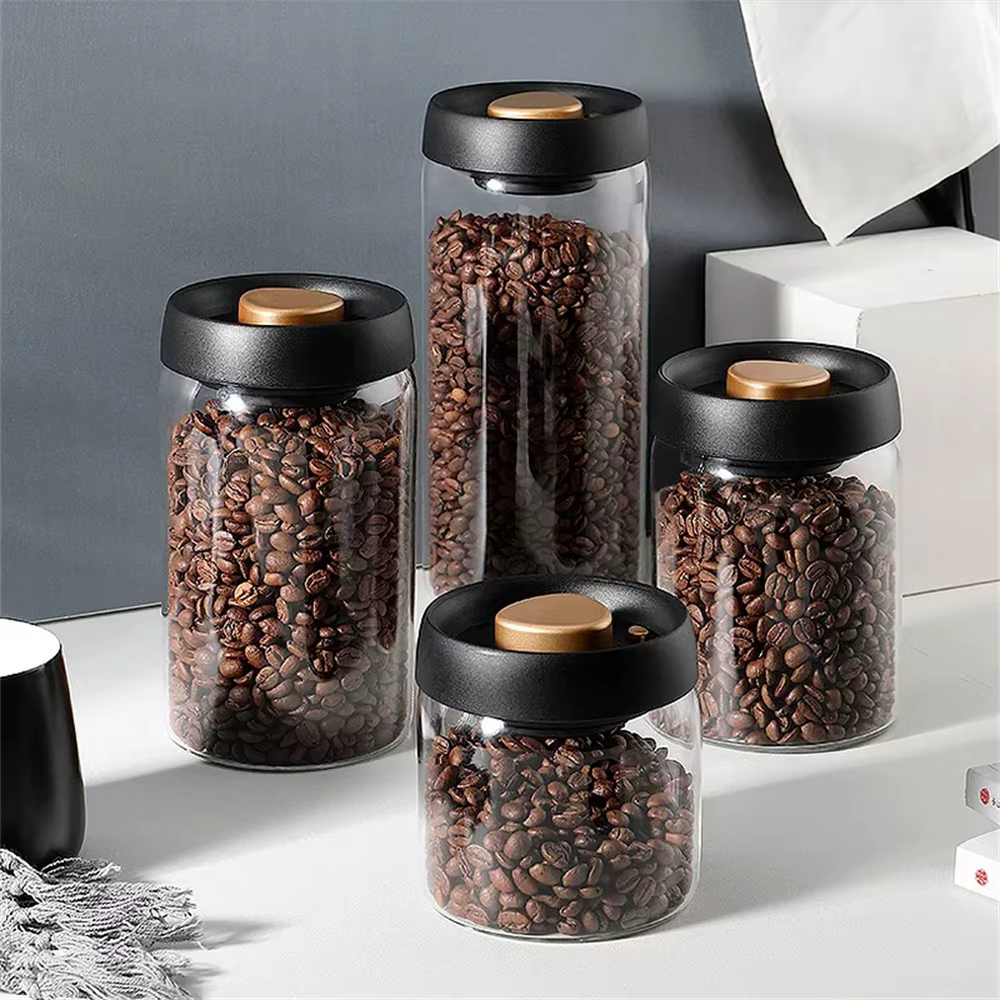 1 paquet de récipient de stockage de grains de café