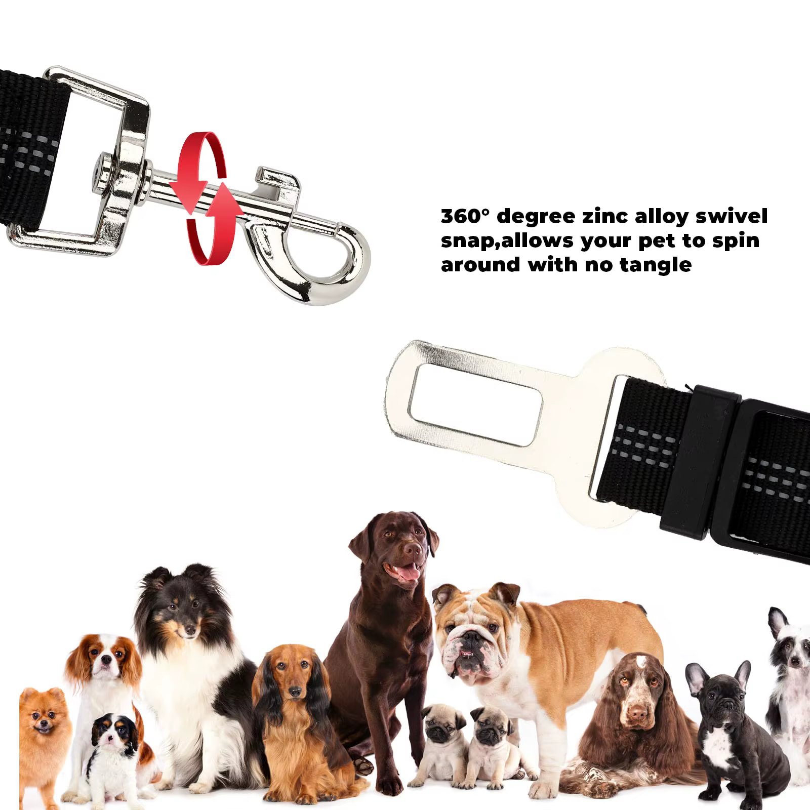 Ceinture de sécurité pour animaux de compagnie
