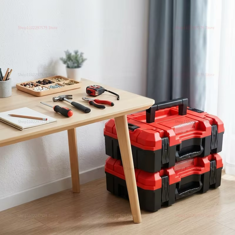 Ensemble de boîtes à outils empilables résistantes à la pression et aux chutes