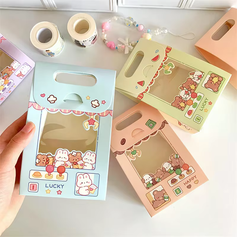 Boîtes à bonbons à fenêtre transparente de dessin animé