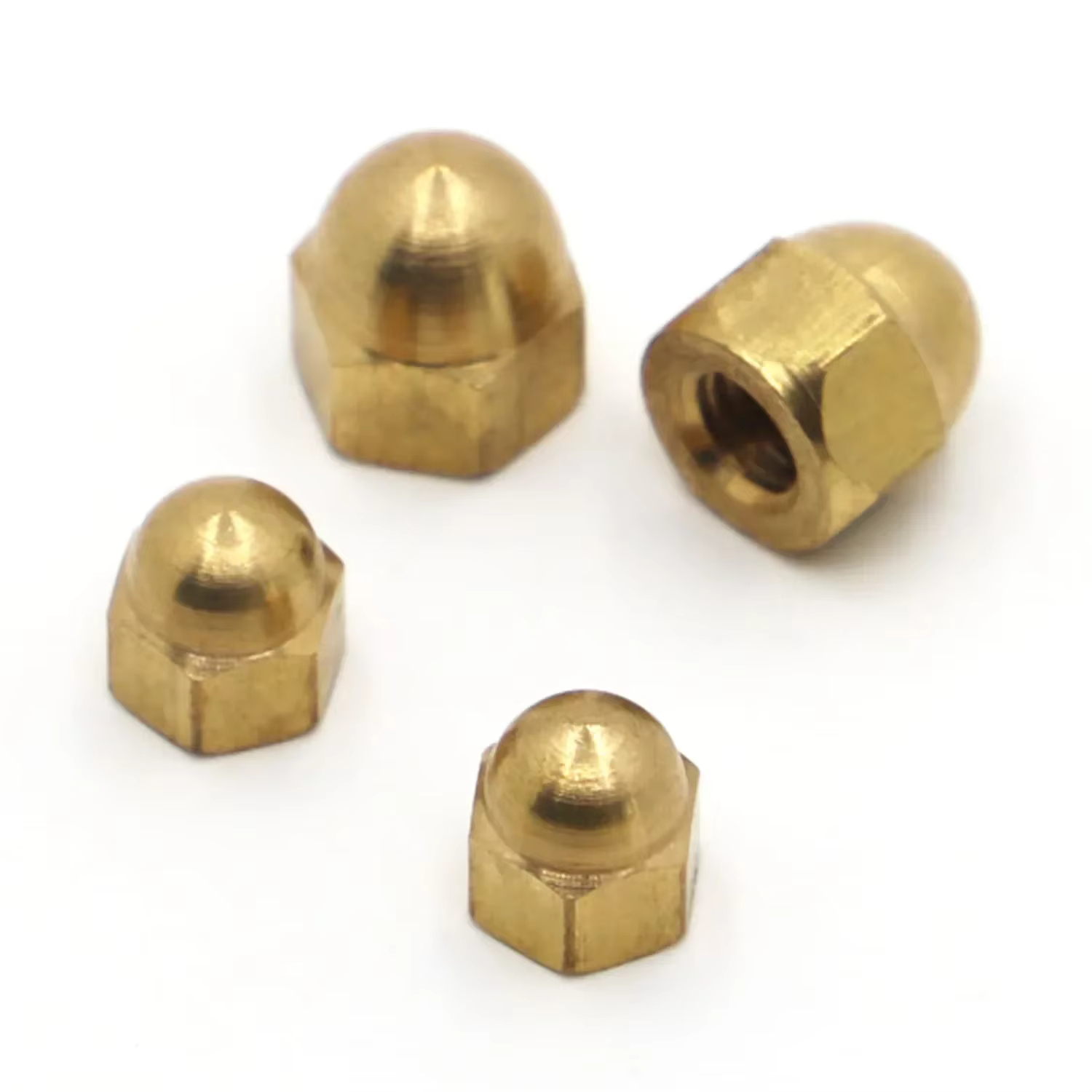 M3 M4 M5 M6 M8 M10 M12 M14 M16 couvercle de capuchon de gland en cuivre écrous de dôme demi-cercle DIN1587