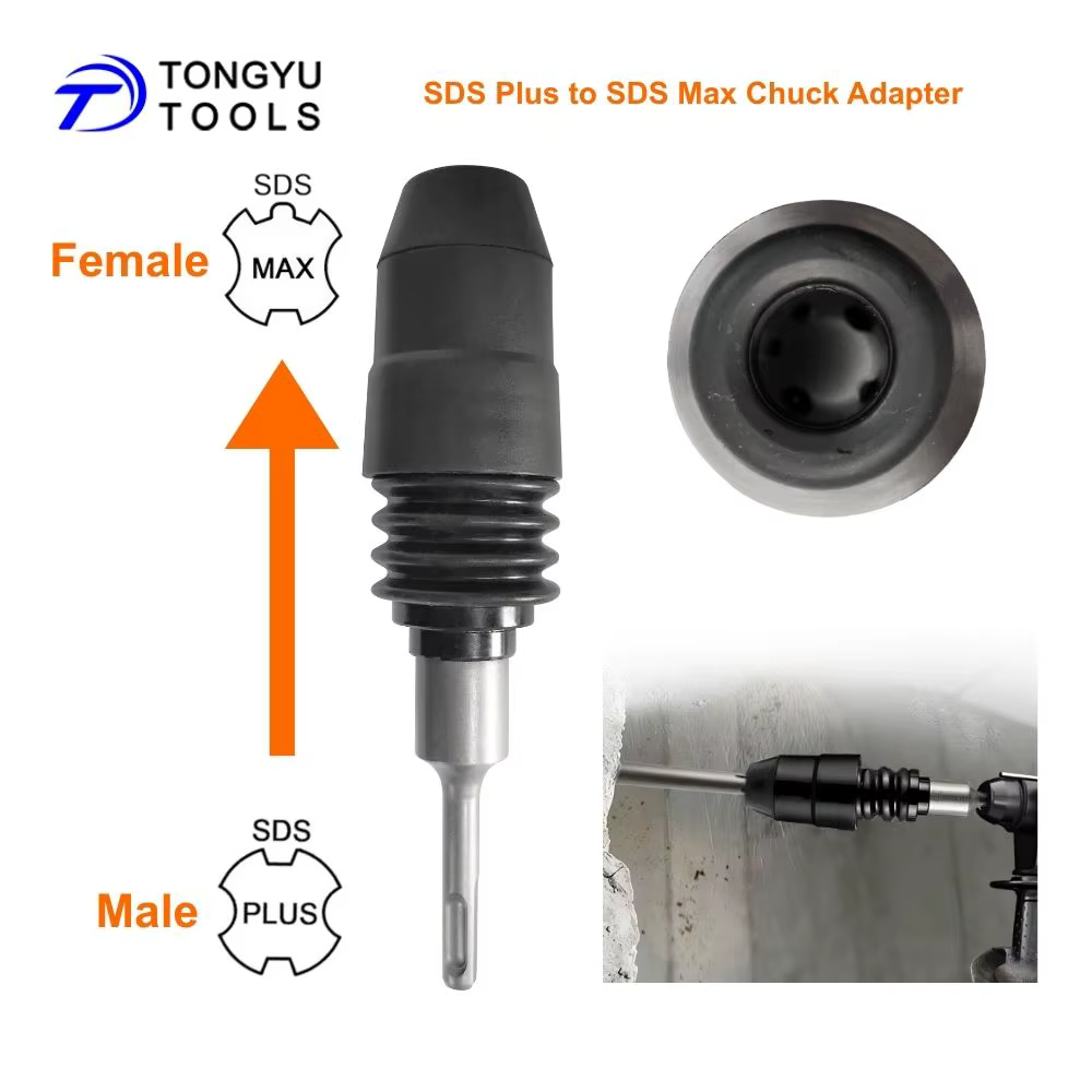 Adaptateur de marteau perforateur SDS Plus vers SDS Max
