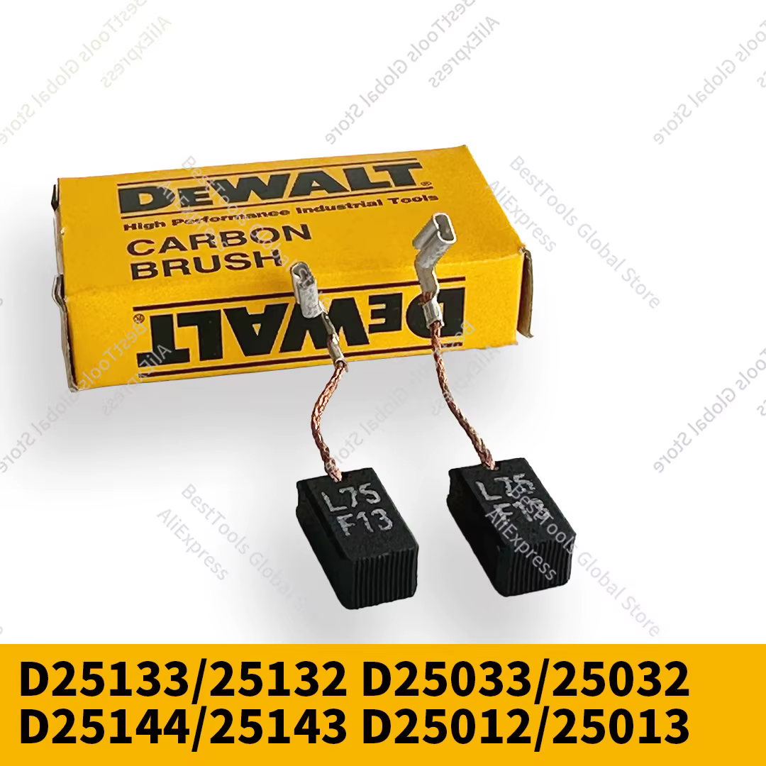 Dewalt – brosse en carbone N418049 pour D25133 D25132 D25033 D25032 D25144 D25143 D25012 D25013 D25260