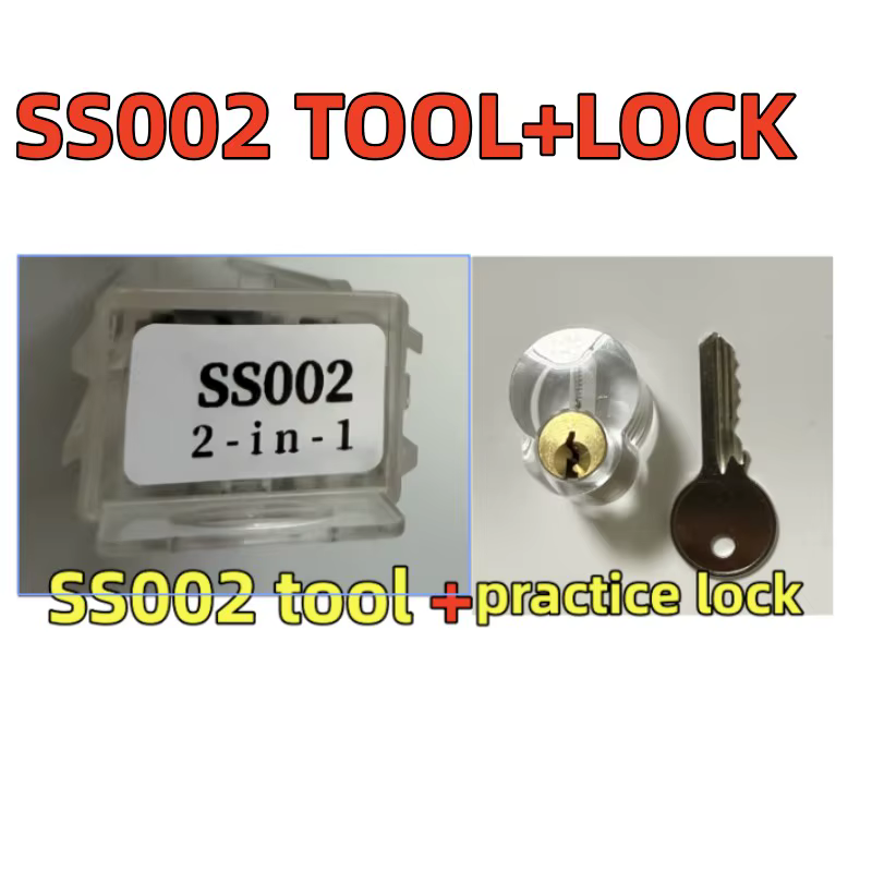 Ss002 TOOL avec des ensembles de serrures transparentes pour les débutants de serrurier pratiquent
