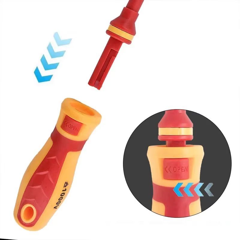 Jeu de tournevis magnétiques Phillips à fente Torx professionnel 1000V isolé CRV électricien