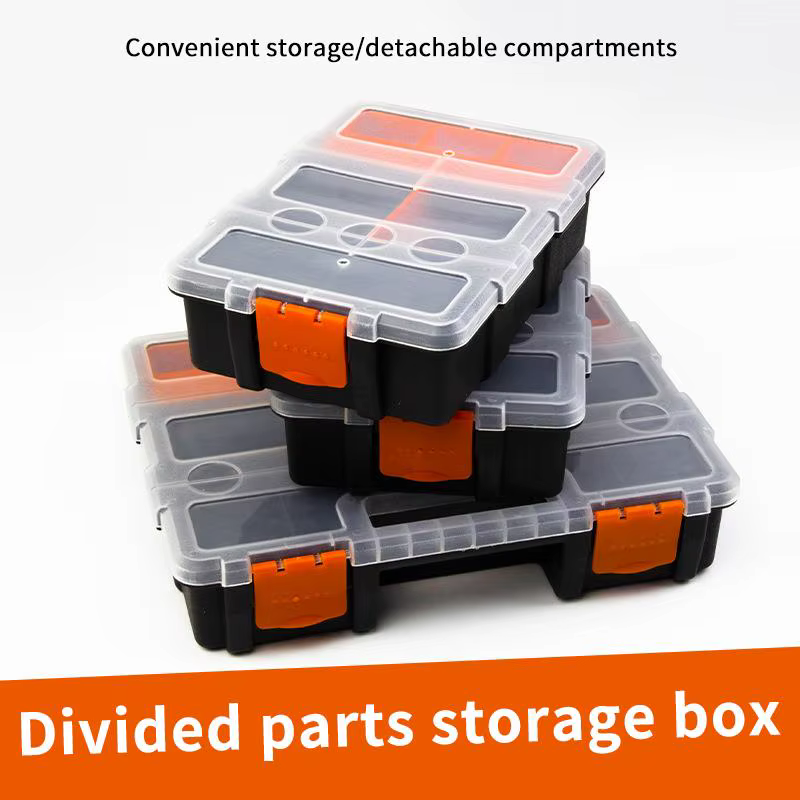 Boîte de rangement portable multi-compartiments pour matériel