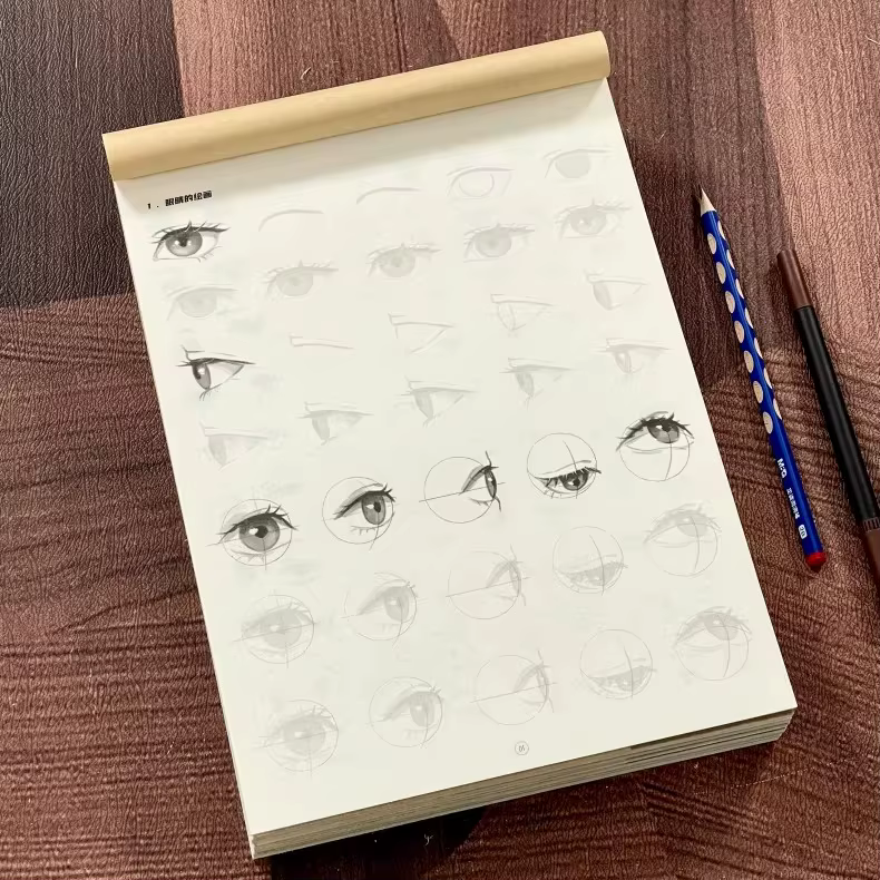 Carnet de traçage manga de 72 pages