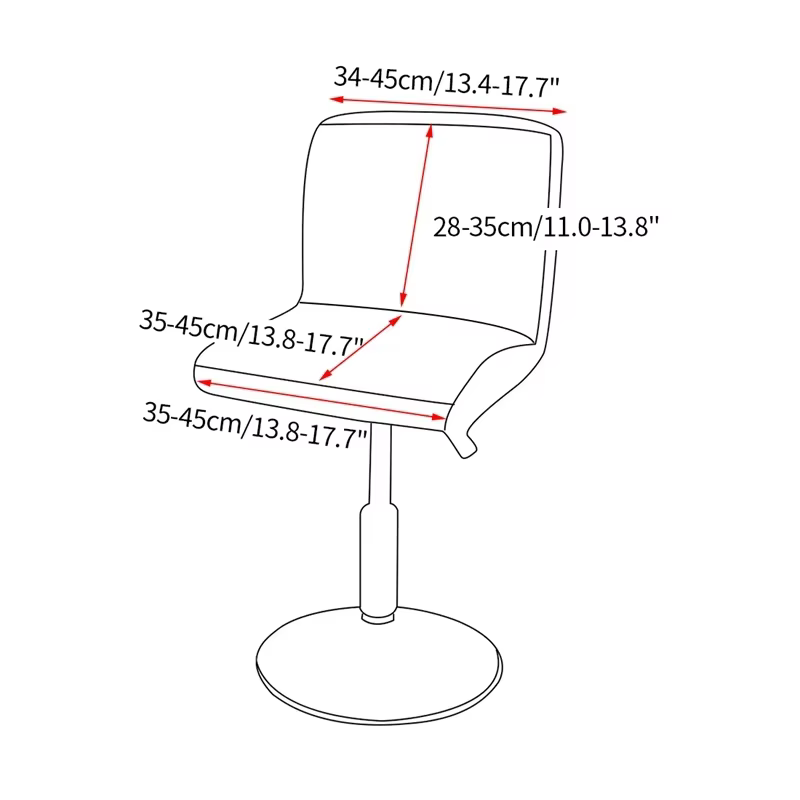 Housse de chaise de tabouret de Bar en cuir Pu