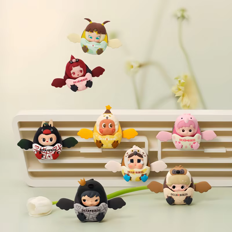 POP MART Série Dear Birds Parfum pour Voiture Boîte Mystère Jouets Figurines Modèles Cadeau d'Anniversaire