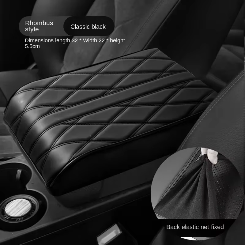 Accoudoir de voiture boîte coussin accoudoir bras central hauteur coussin boîte de rangement accoudoir de voiture boîte housse de protection toute l'année universelle