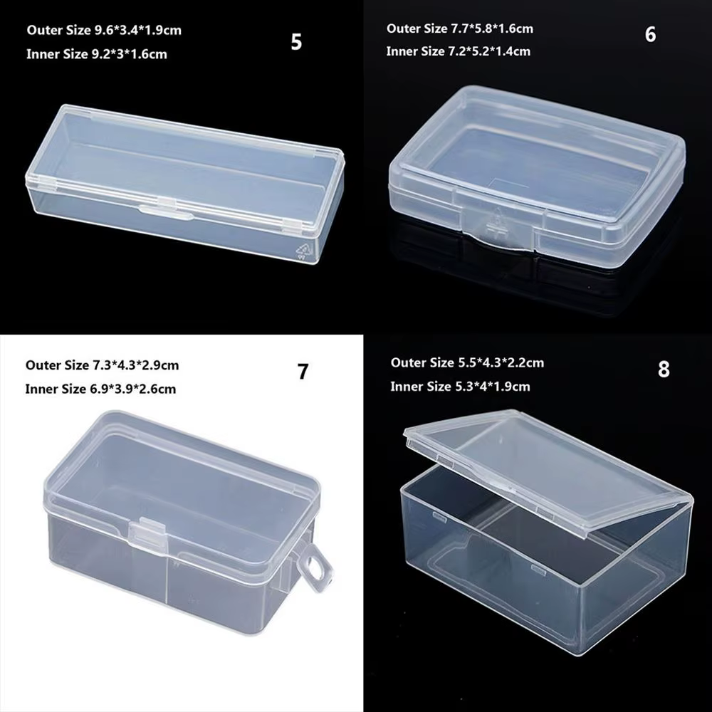 Boîte de rangement en plastique Transparent et rigide